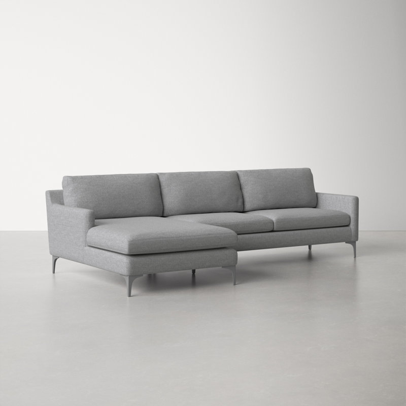 Jones 2 - Piece Upholstered Chaise Sectional & Reviews | AllModern